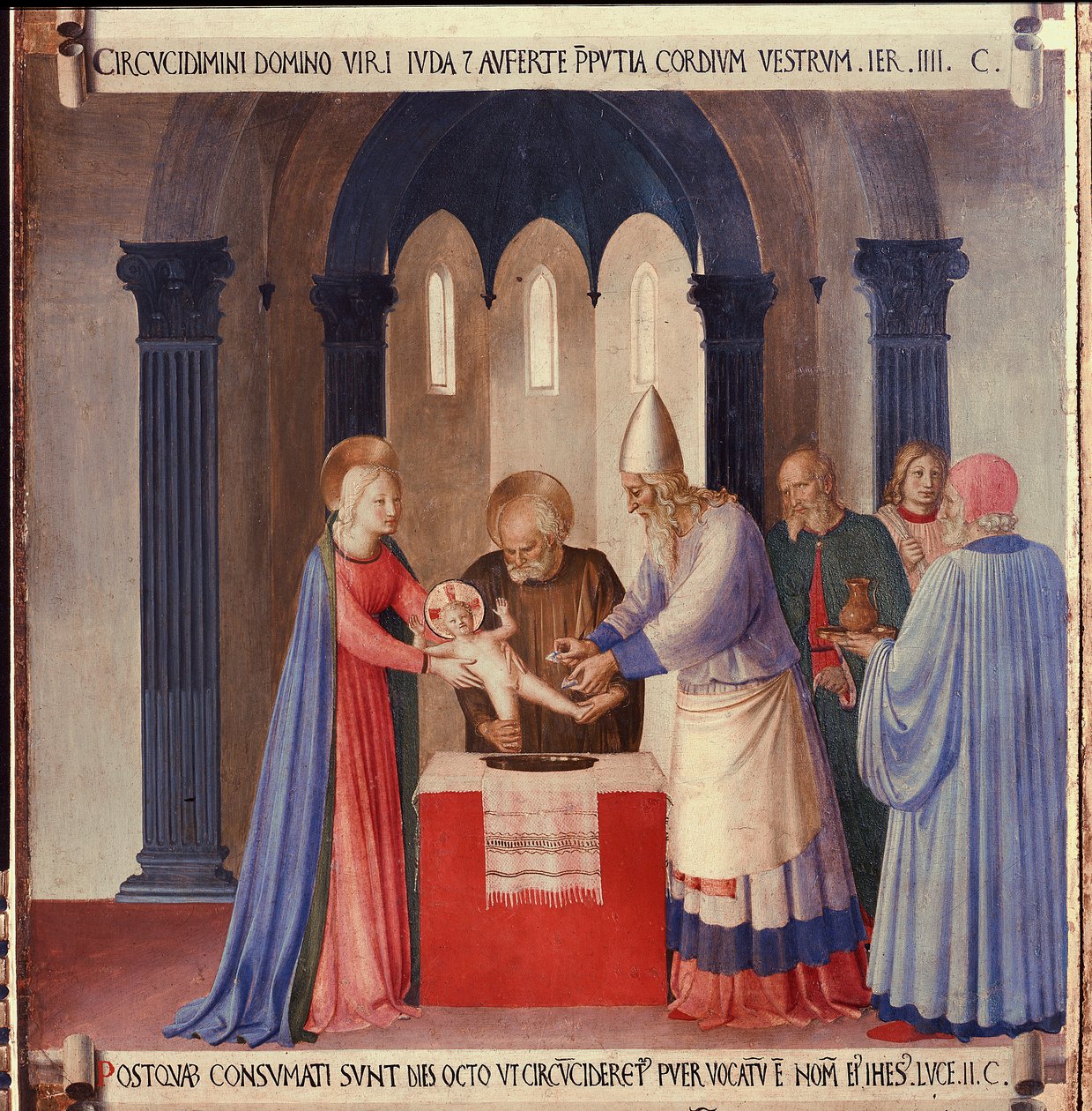 Życie Chrystusa: obrzezanie, Armadio degli Argenti. (Tempera na drewnie autorstwa Fra  Angelico