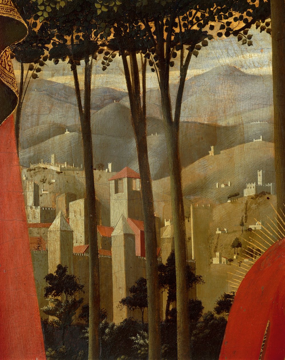 Złożenie z Krzyża lub Ołtarza Trójcy Świętej (detal), ok. 1432 (tempera na drewnie) autorstwa Fra  Angelico