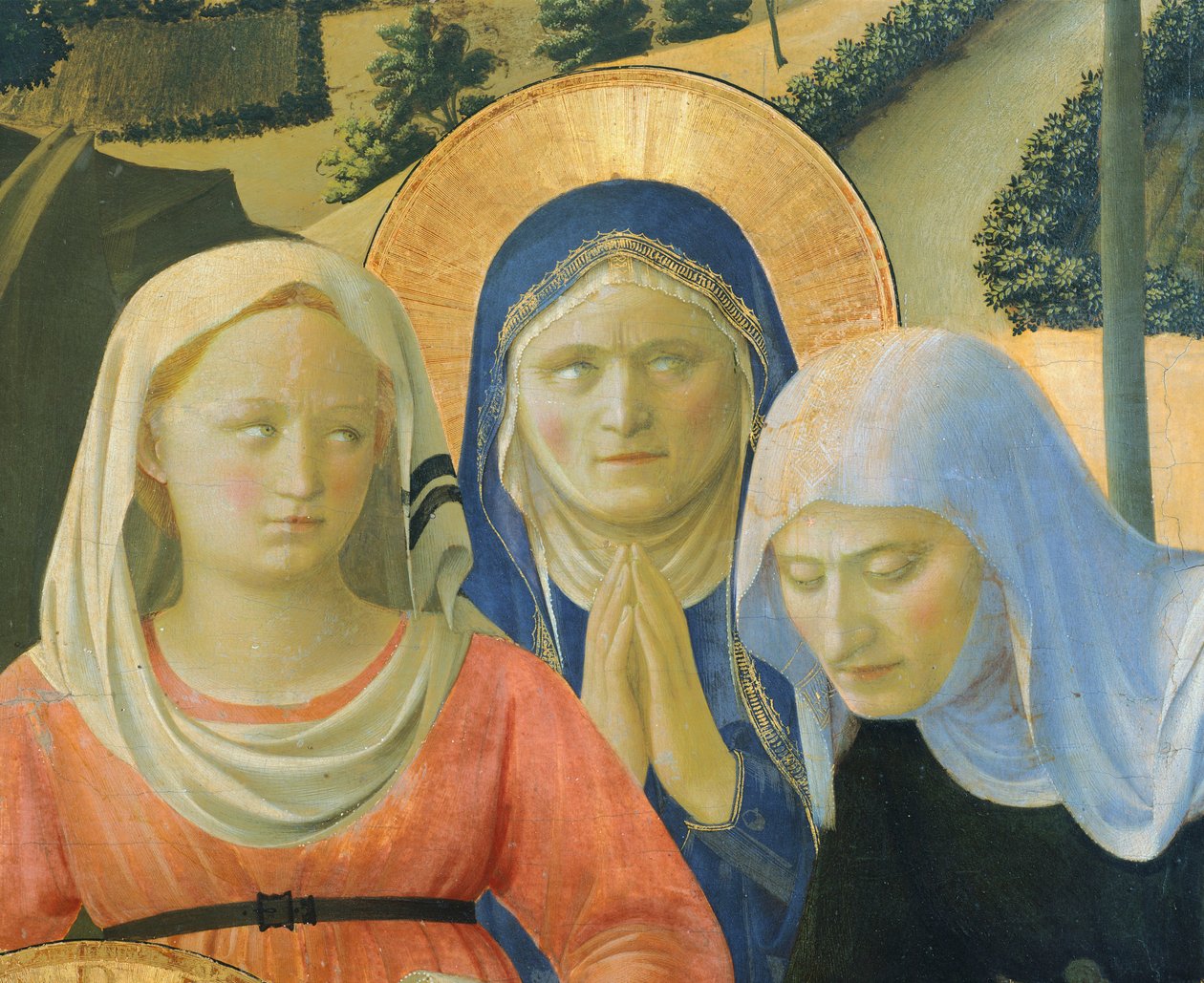 Złożenie z Krzyża lub Ołtarza Trójcy Świętej, ok. 1432, Giovanni da Fiesole zwanego Fra Angelico (1400-ok. 1455), tempera na drewnie autorstwa Fra (c.1387 1455) Angelico