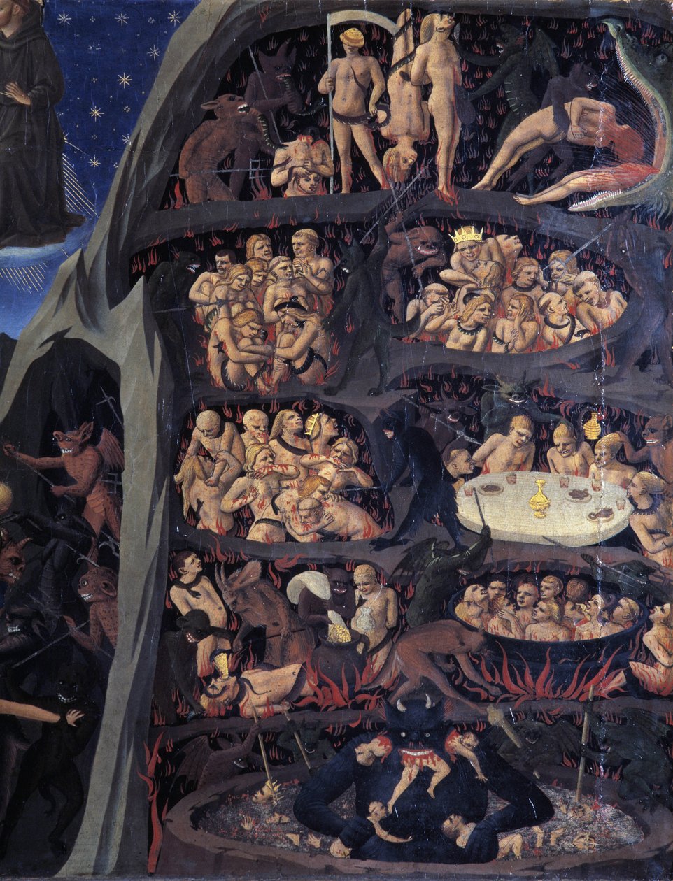 Sąd Ostateczny: Piekło autorstwa Fra  Angelico
