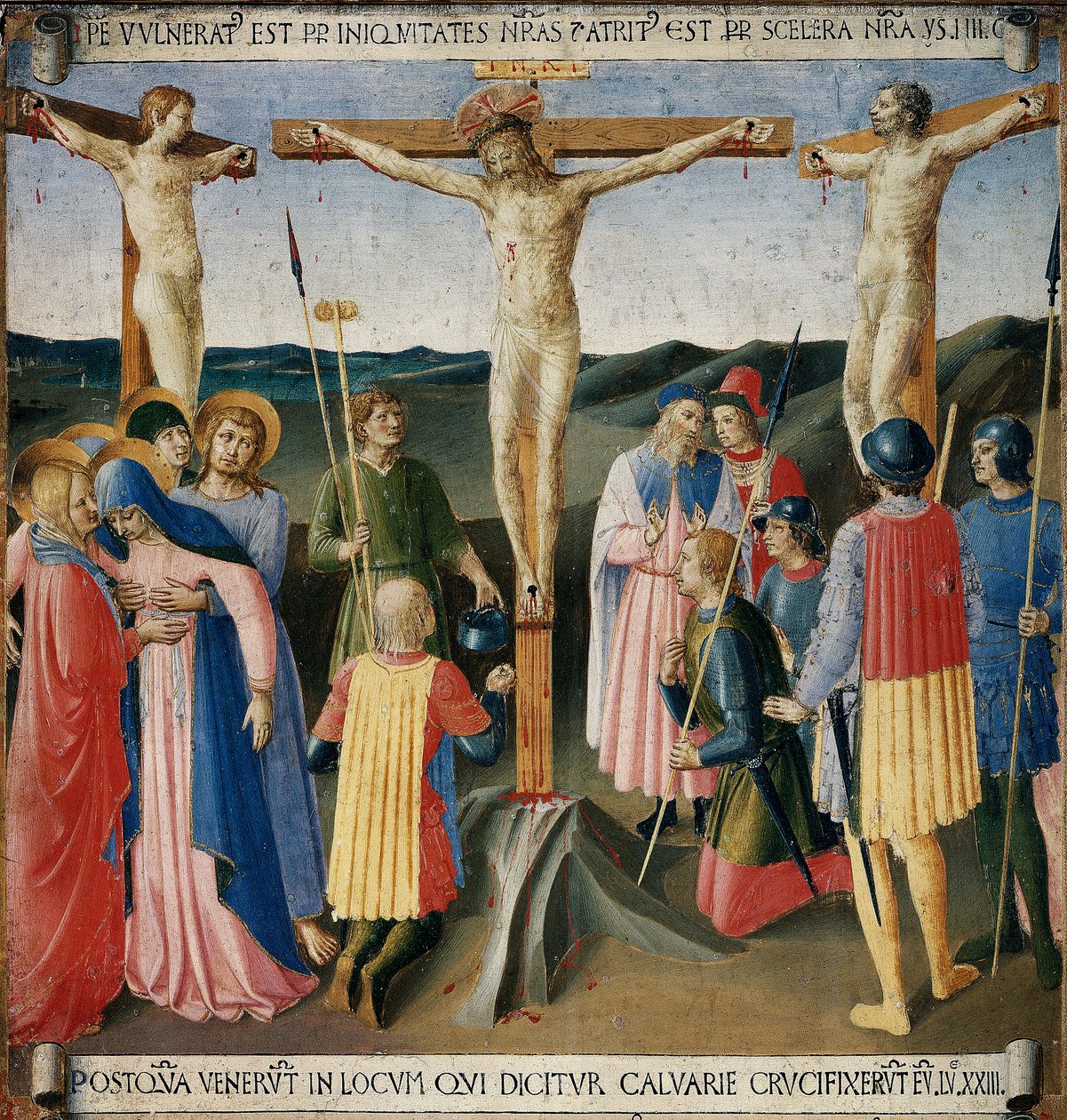 Ukrzyżowanie. Życie Chrystusa, Armadio degli Argenti. (Tempera na drewnie autorstwa Fra  Angelico