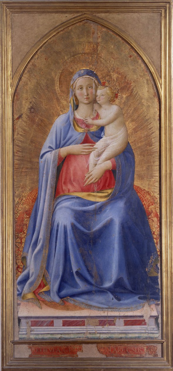 Dziewica z Dzieciątkiem - 1430 autorstwa Fra  Angelico