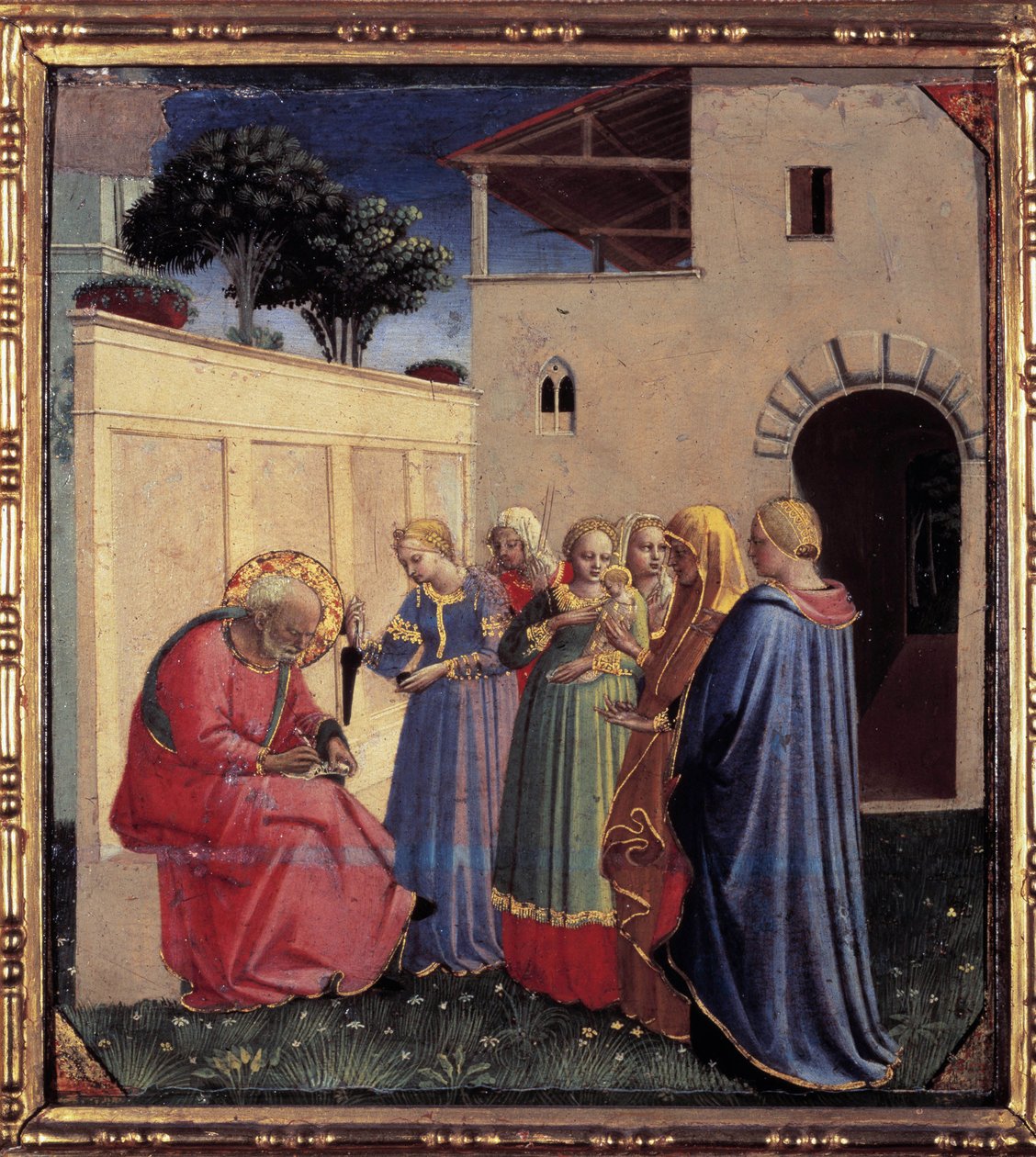 Zachariasz nadaje swojemu synowi imię św. Jana Chrzciciela autorstwa Fra  Angelico