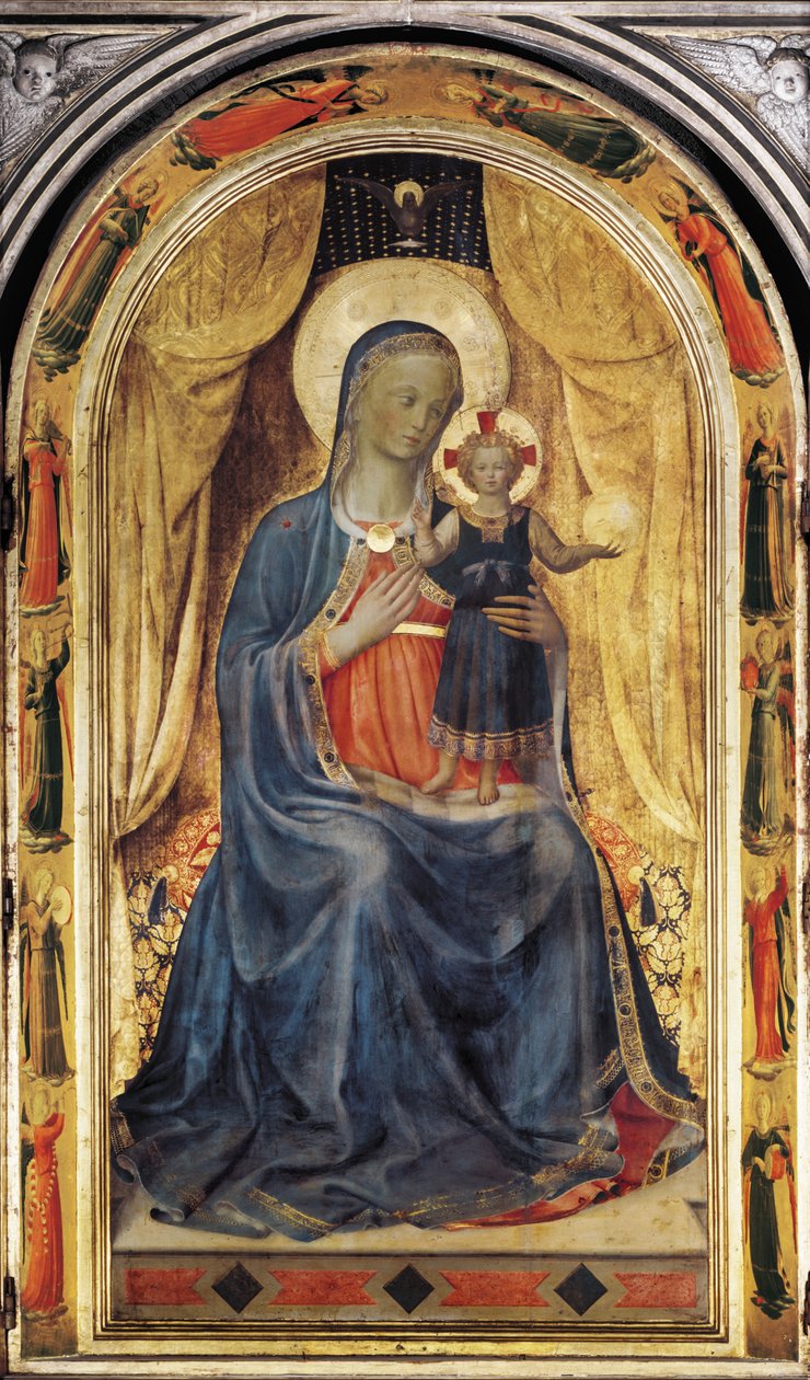 Tabernakulum Linaiuoli (tempera na panelu) autorstwa Fra (c.1400 55) Angelico