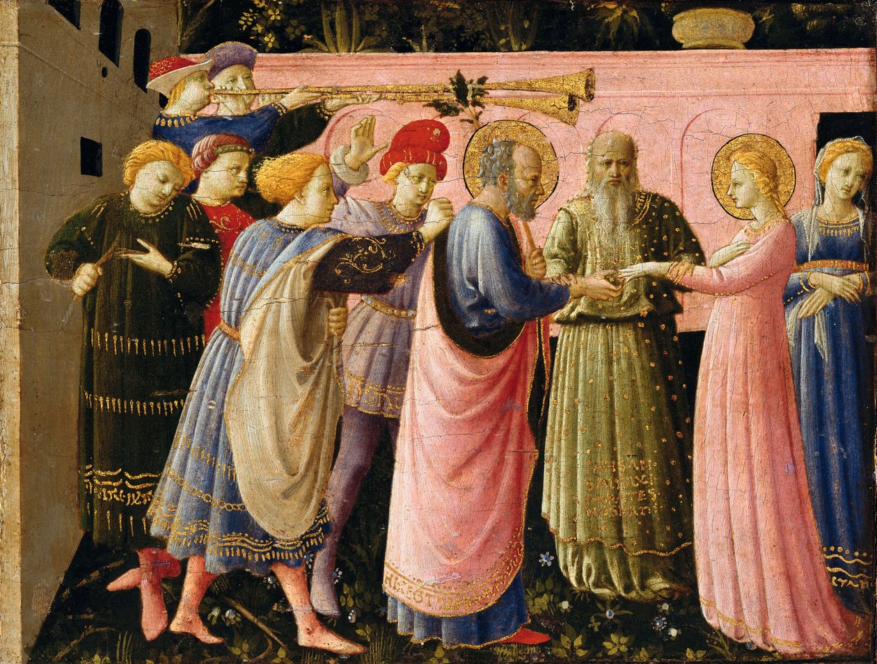 Zwiastowanie (ołtarz), obraz Fra Angelico, ok.1440 autorstwa Fra (c.1400 55) Angelico