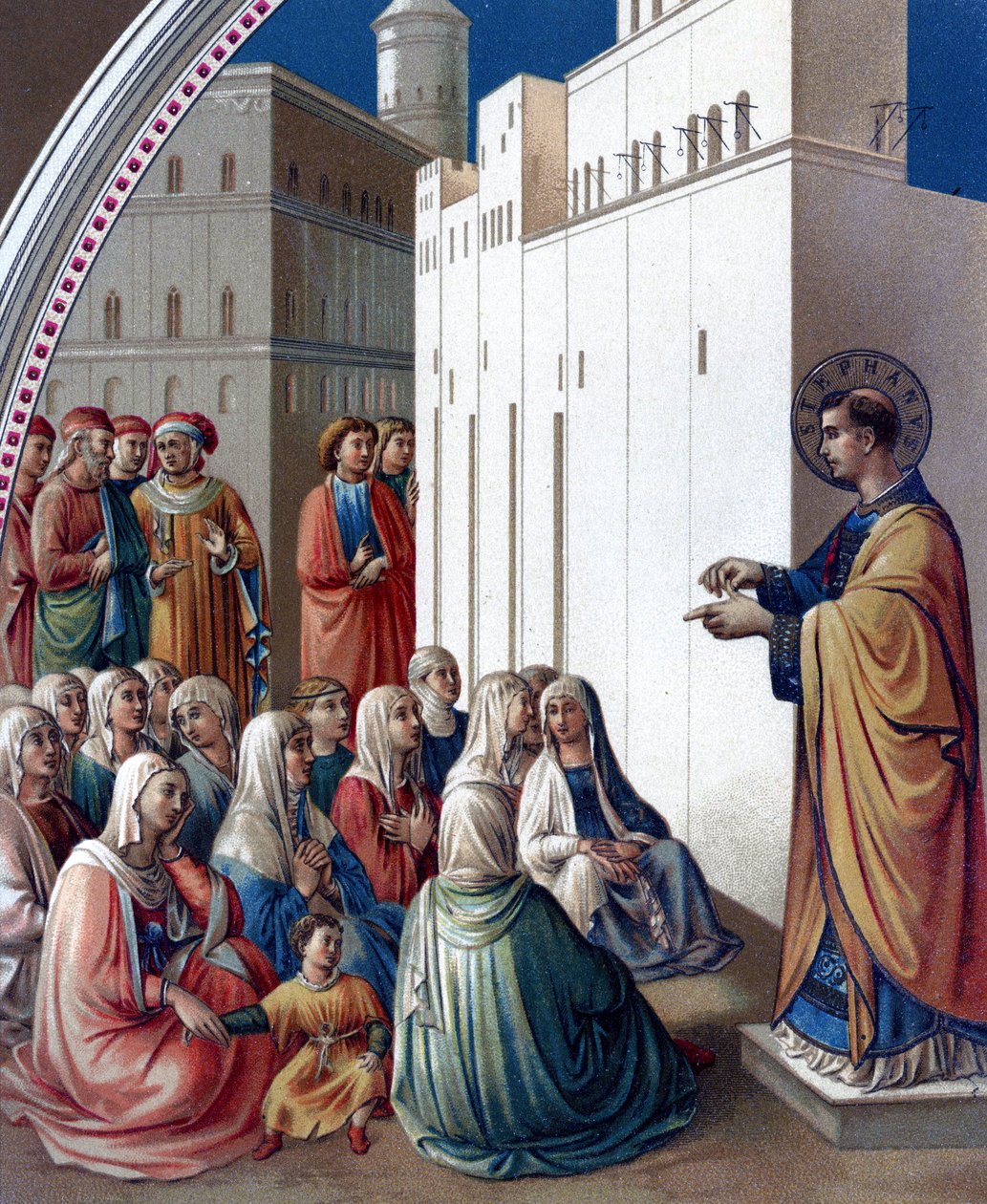 Głoszenie św. Szczepana, Wielka Brytania autorstwa Fra (c.1400 55) Angelico
