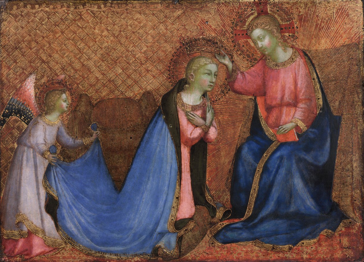 Koronacja Matki Boskiej, lata 20. XIV wieku. autorstwa Fra Angelico