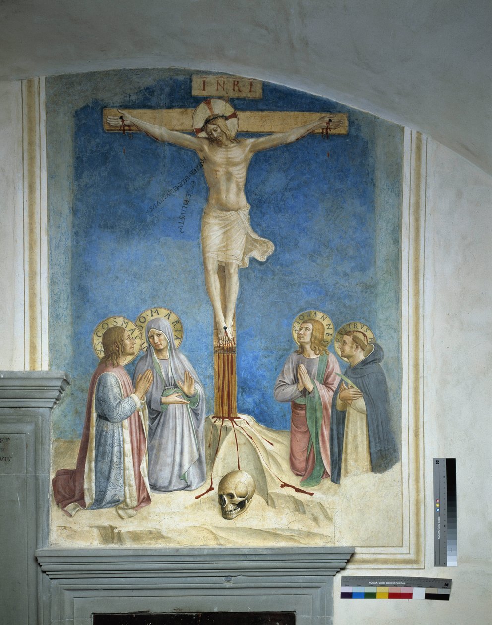 Ukrzyżowanie z Matką Boską i św. Kosme autorstwa Fra Angelico