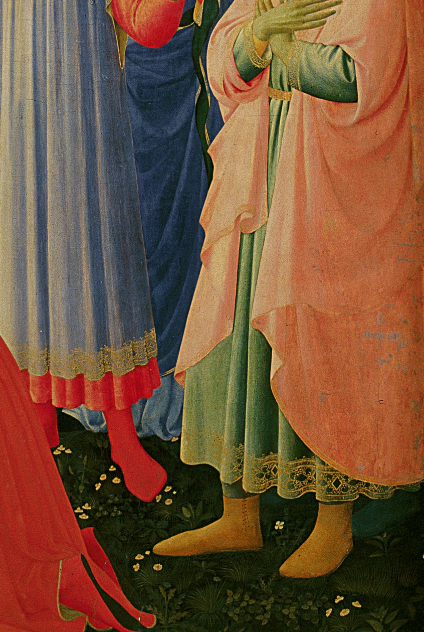 Fragment ołtarza Santa Trinita, ramy i sterczyn, autorstwa Lorenzo Monaco autorstwa Fra Angelico