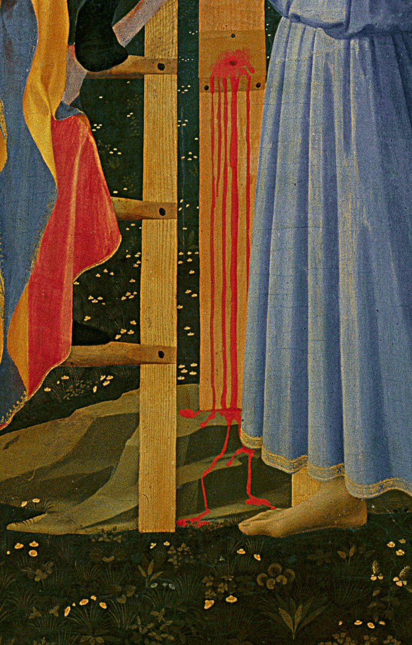 Fragment ołtarza Santa Trinita, ramy i sterczyn, autorstwa Lorenzo Monaco autorstwa Fra Angelico