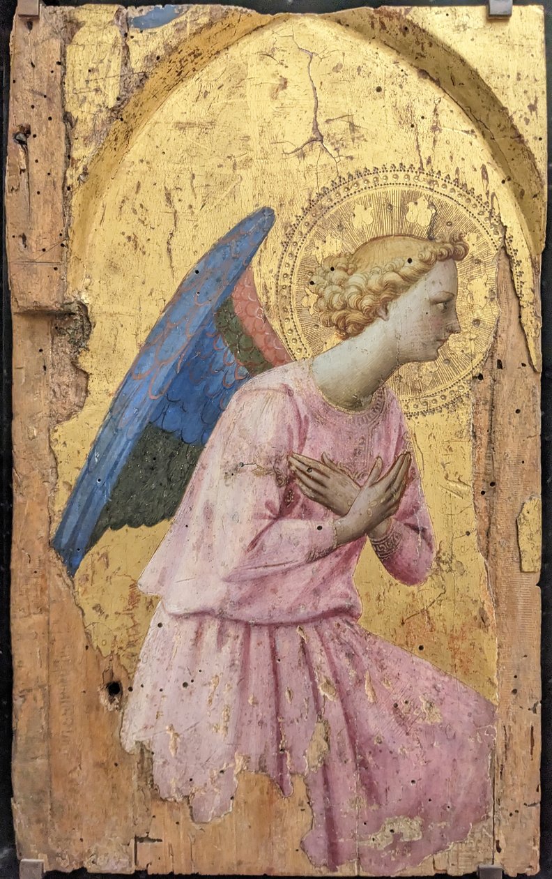 Francuski: Ange en adoration, tourné vers la droite Adorujący anioł, patrzący w prawo autorstwa Fra Angelico