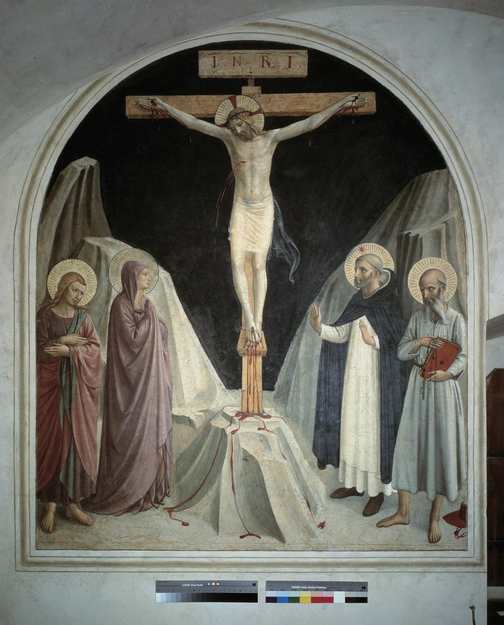 Ukrzyżowanie Chrystusa z Matką Boską, św. autorstwa Fra Angelico