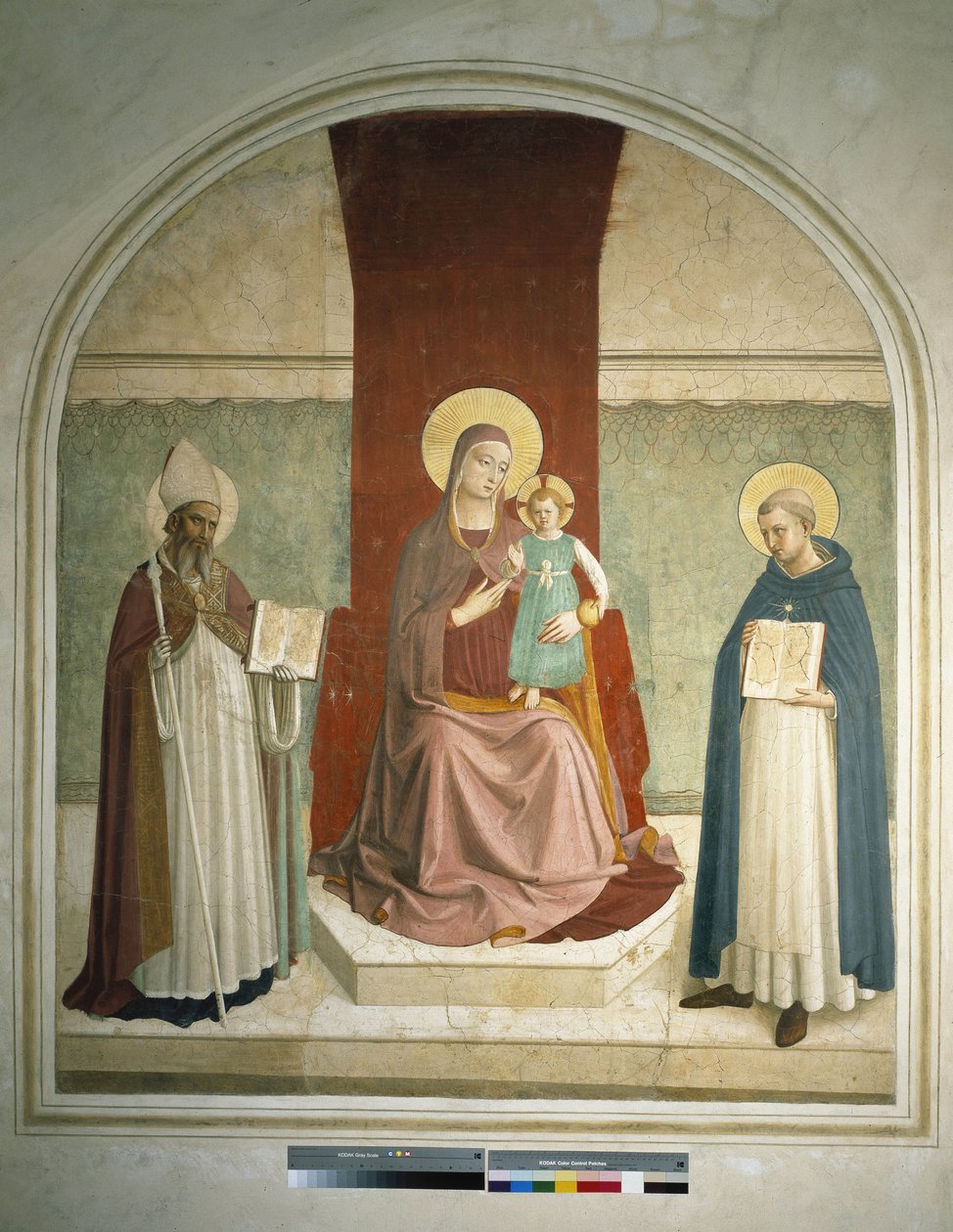 Madonna z Dzieciątkiem i św. Franciszkiem i św. Zenobią Fresk Guido di Pietro autorstwa Fra Angelico