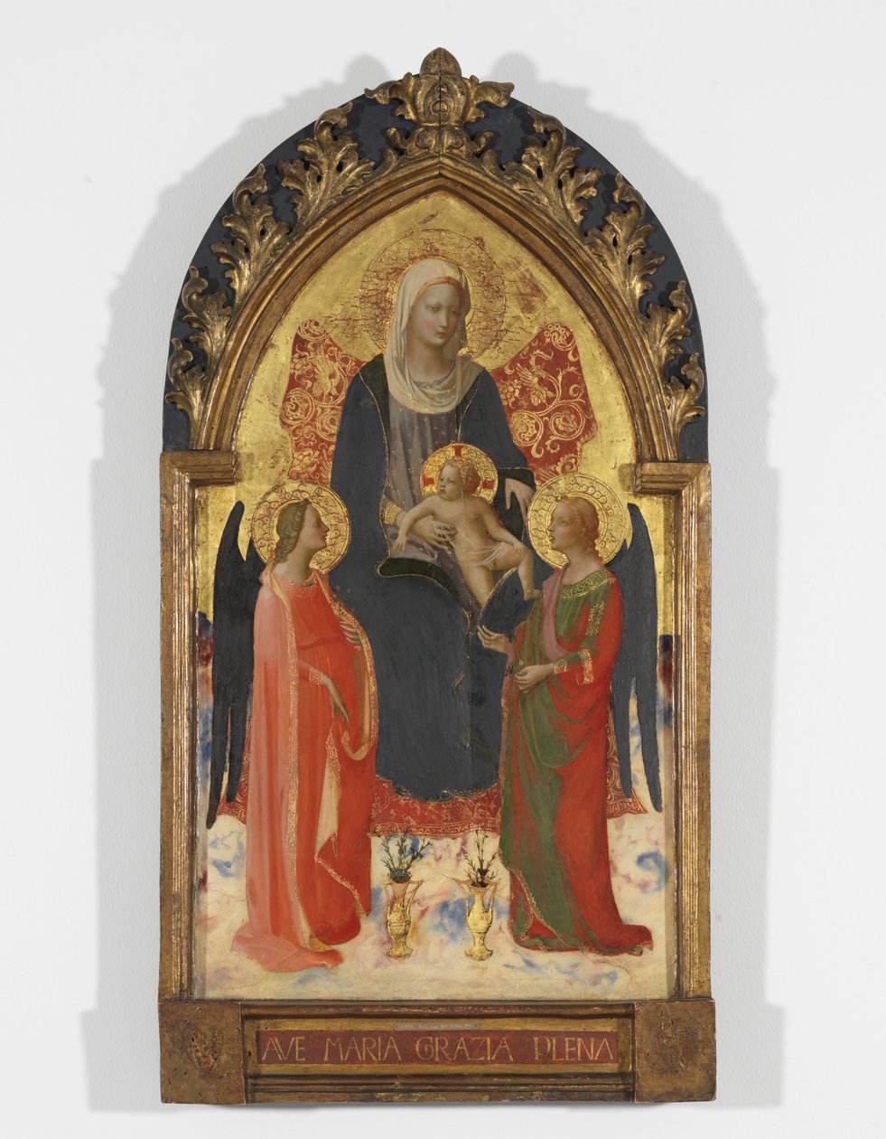 Madonna z Dzieciątkiem i dwoma aniołami autorstwa Fra Angelico