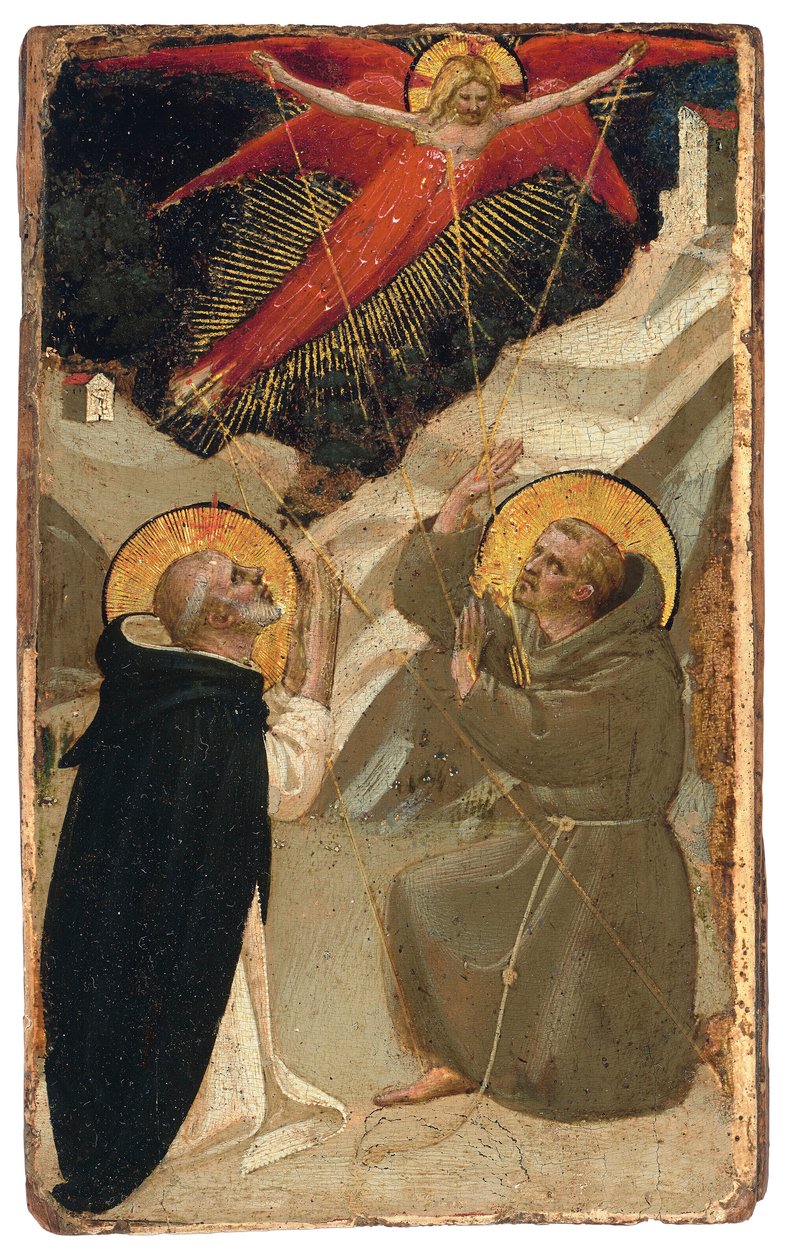 Święty Dominik i stygmatyzacja świętego Franciszka autorstwa Fra Angelico