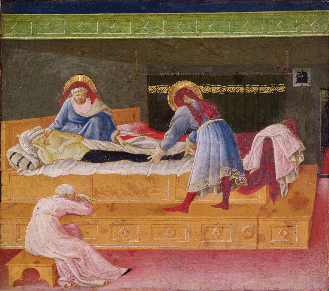 Święci Kosma i Damian uzdrawiają Justina, 1445 autorstwa Fra Angelico