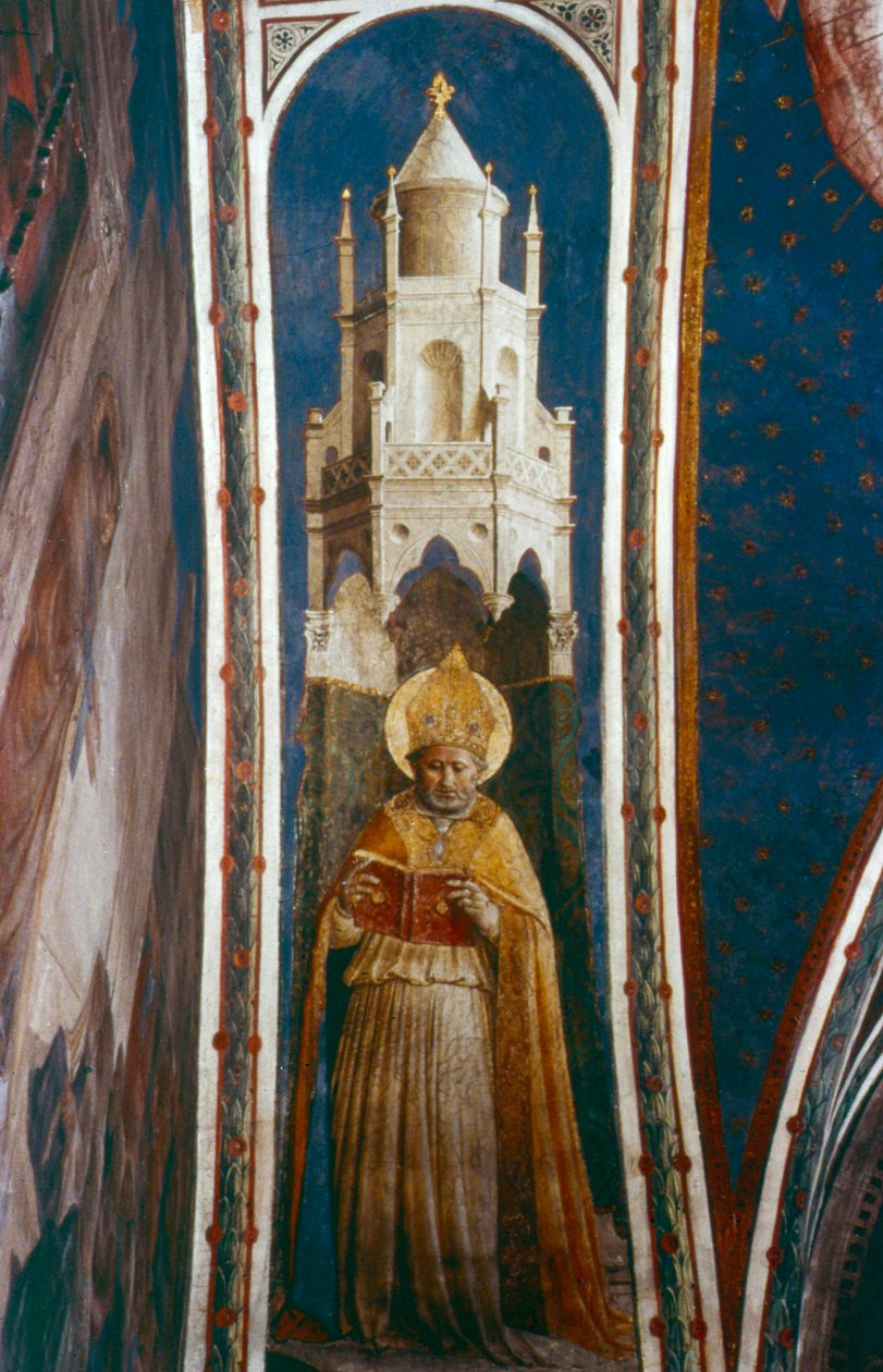 Św. Ambroży, połowa XV wieku autorstwa Fra Angelico