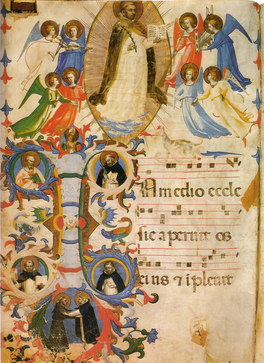 święty domeniko w chwale autorstwa Fra Angelico