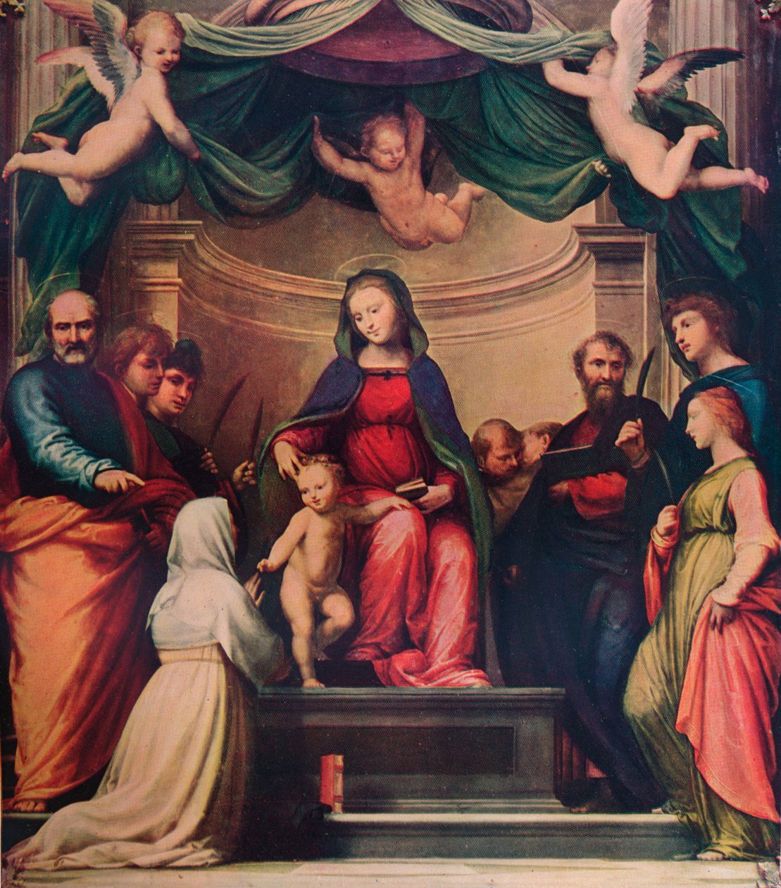 Mistyczne zaślubiny św. Katarzyny ze Sieny, 1511, 1911 autorstwa Fra Bartolomeo