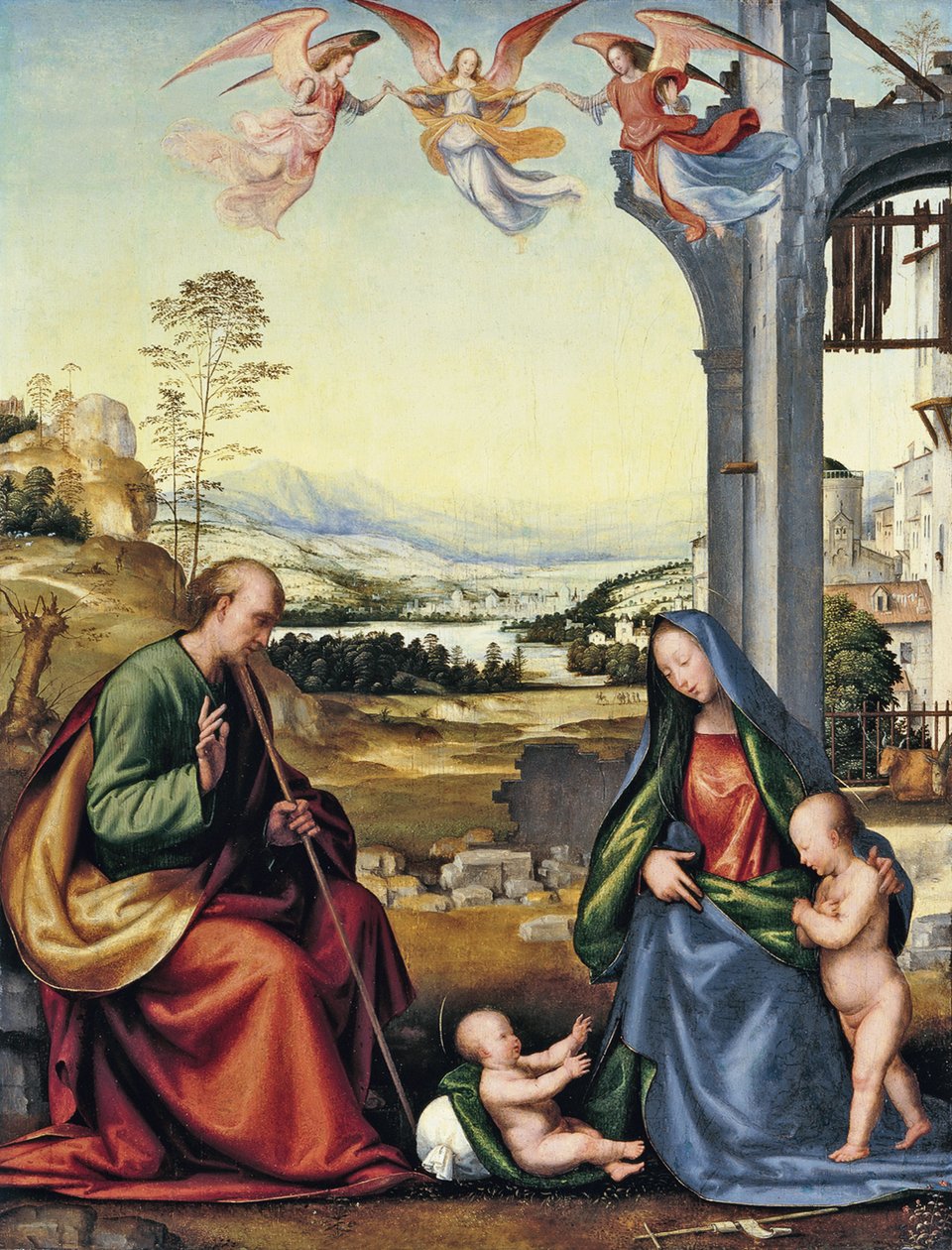 Święta Rodzina z Janem Chrzcicielem autorstwa Fra Bartolommeo