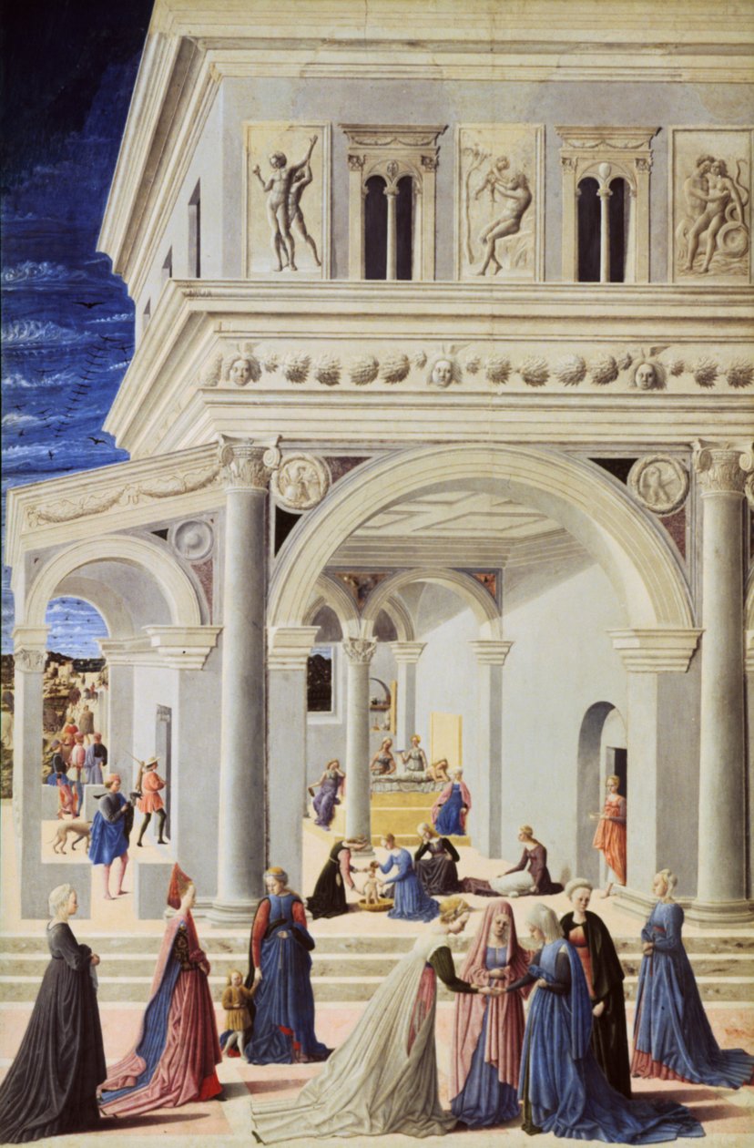Narodziny Dziewicy, 1467 autorstwa Fra Carnevale
