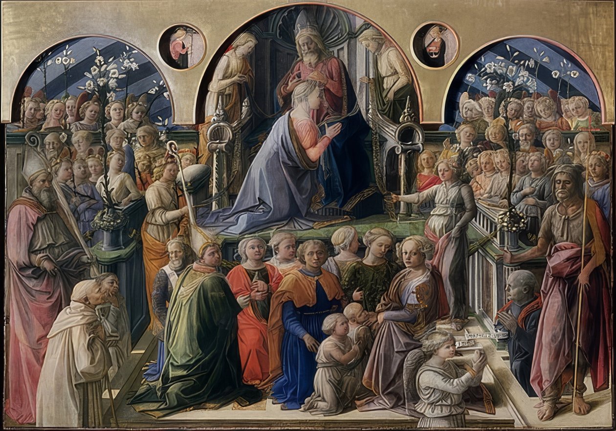 Koronacja Dziewicy. 1441 autorstwa Fra Filippo Lippi