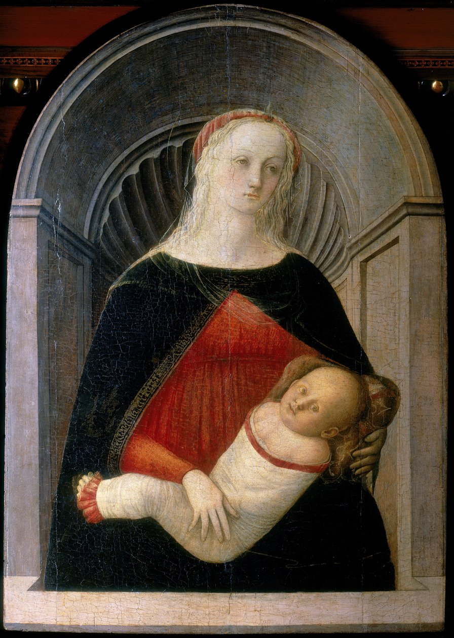 Madonna z Dzieciątkiem, c.1450 (tempera na panelu) autorstwa Fra Filippo Lippi