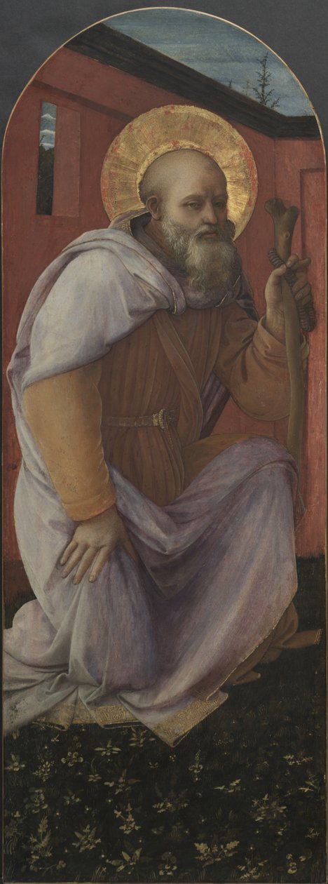 Panel z tryptyku: Św. Antoni Opat autorstwa Fra Filippo Lippi