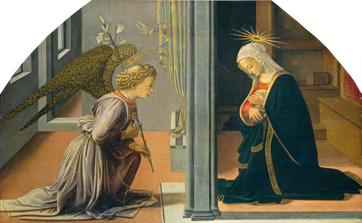 Zwiastowanie autorstwa Fra Filippo Lippi