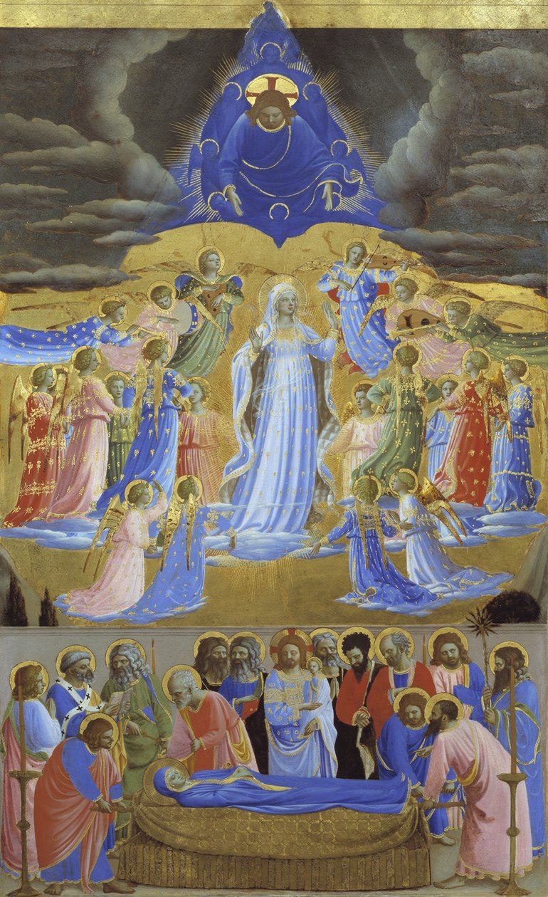Śmierć i Wniebowzięcie NMP, ok. 1432 autorstwa Fra Giovanni Angelico da Fiesole