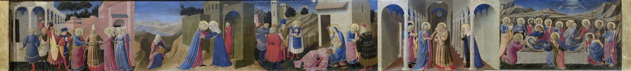 Predella Ołtarza Zwiastowanie, ok. 1930 1433-1434. autorstwa Fra Giovanni Angelico da Fiesole