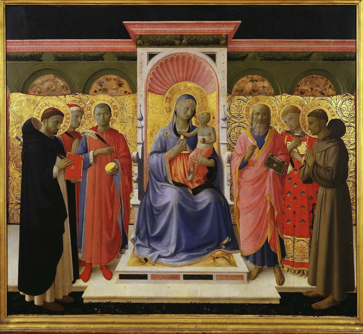 Ołtarz Konwersacji Annaleny, ok. 1435 r. autorstwa Fra Giovanni Angelico da Fiesole