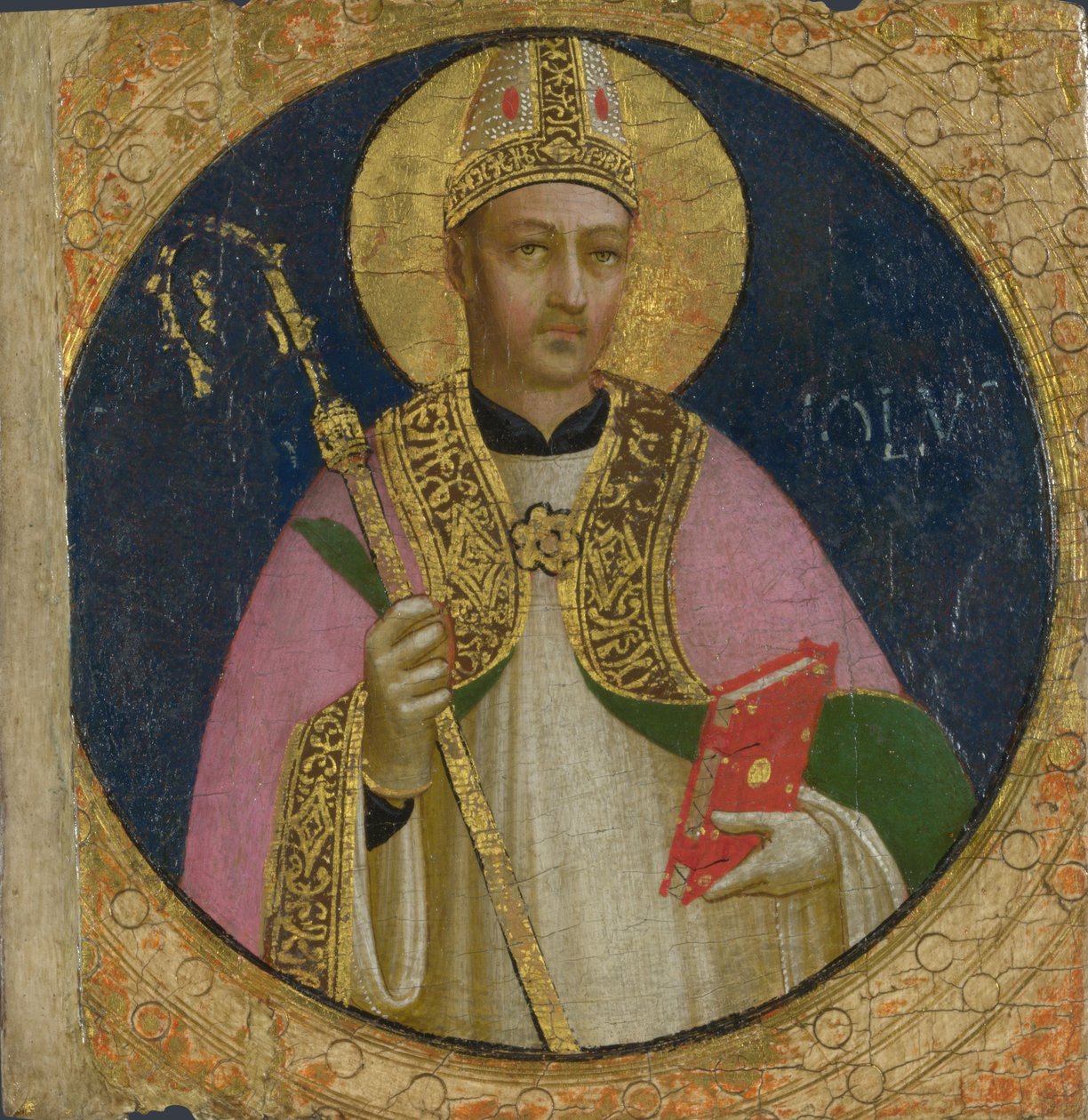 Panel Św. Romulusa z Ołtarza Fiesole San Domenico, c. 1423-1424 autorstwa Fra Giovanni Angelico da Fiesole