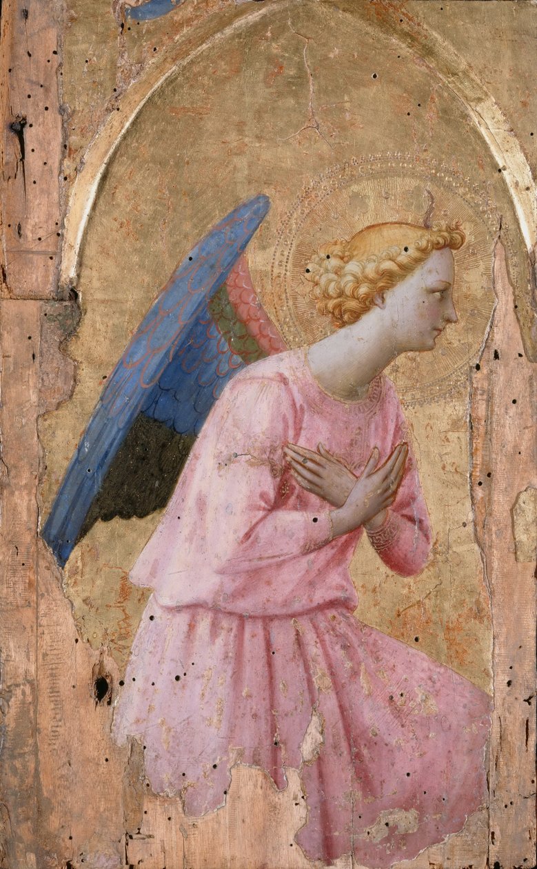 Anioł Zwiastowania, ok. 1435 autorstwa Fra Giovanni Angelico da Fiesole