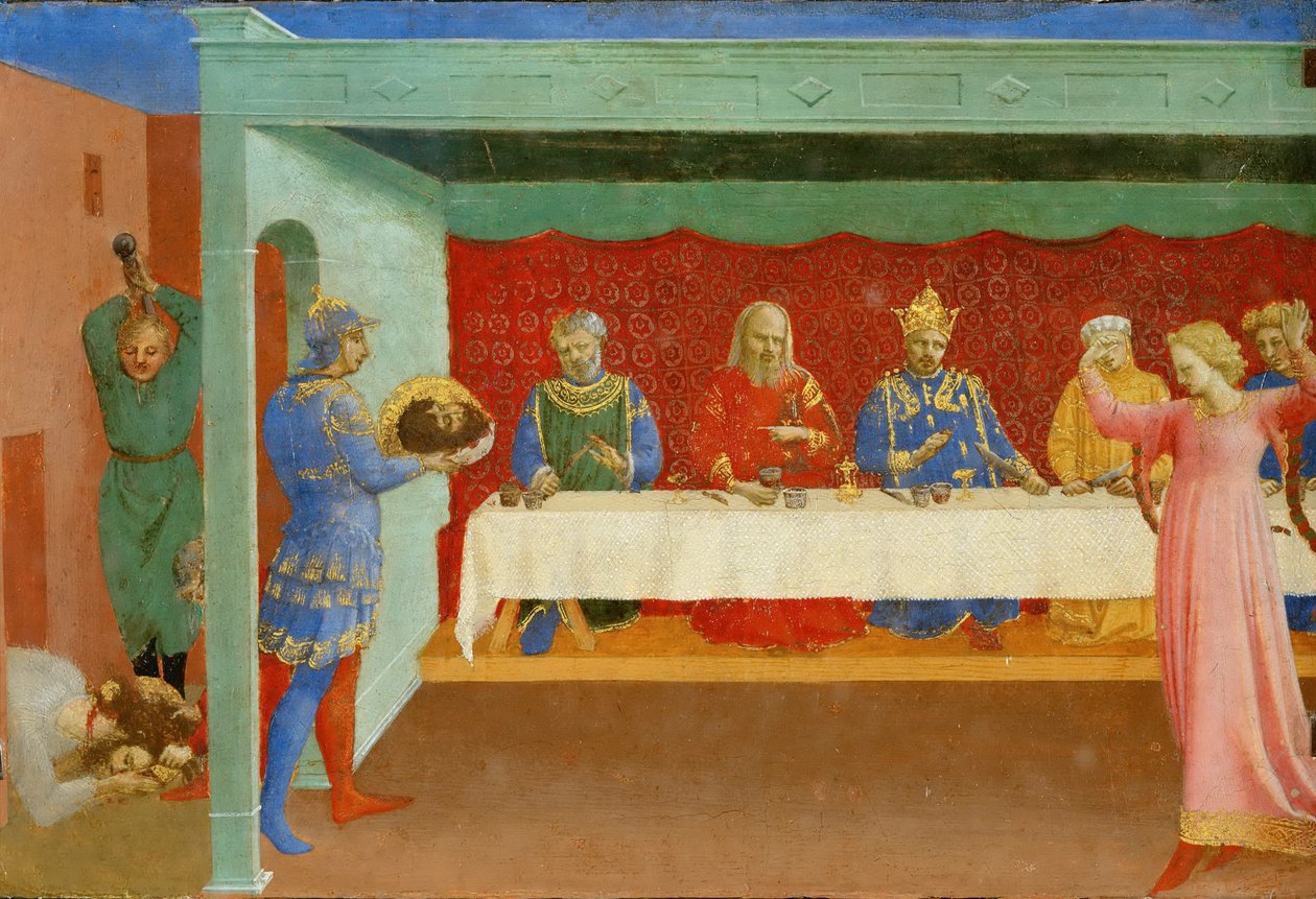 Święto Heroda i ścięcie św. Jana Chrzciciela, ok. 1430 autorstwa Fra Giovanni Angelico da Fiesole