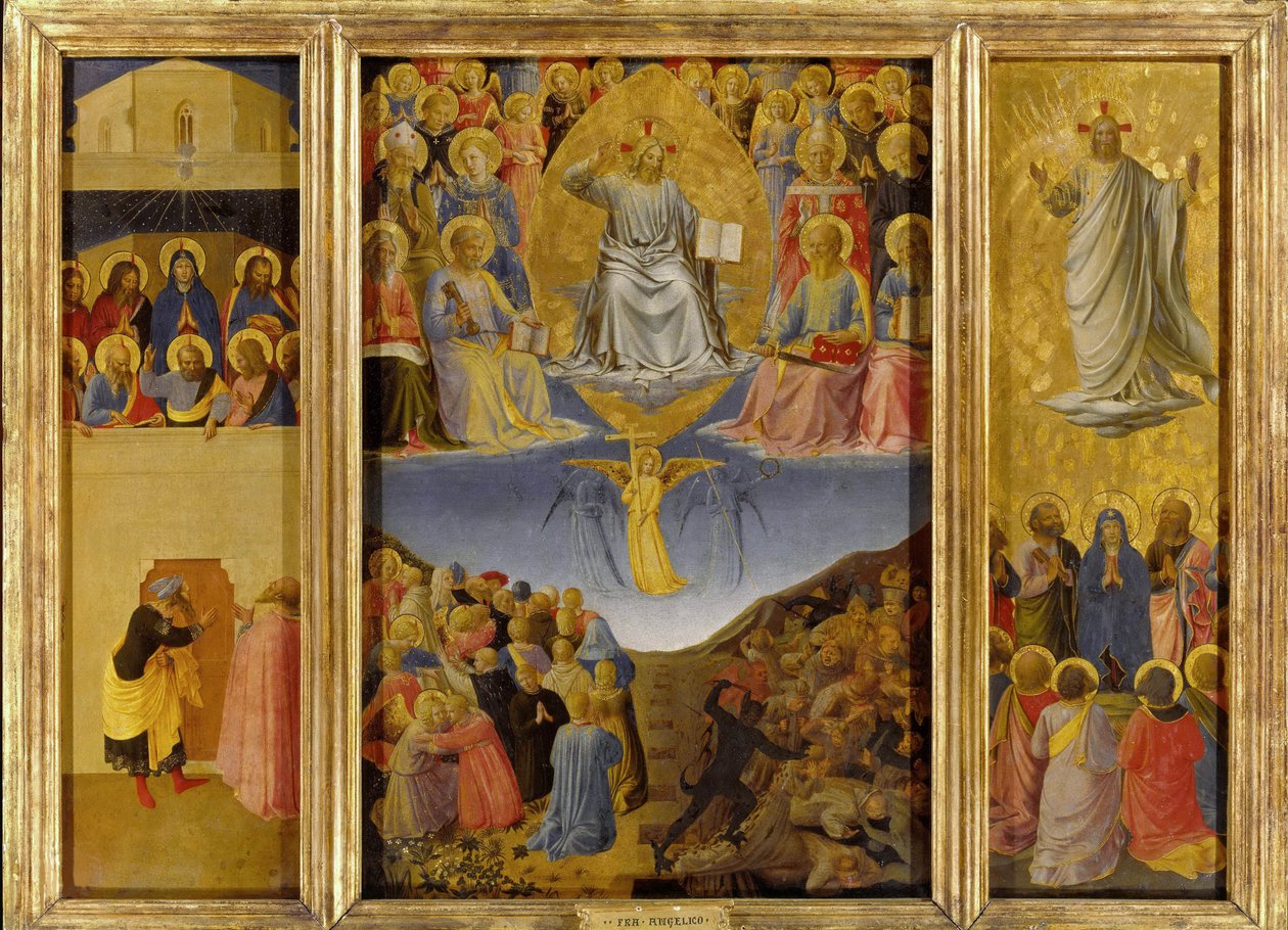 Tryptyk Sądu Ostatecznego, ok. 1447. autorstwa Fra Giovanni Angelico da Fiesole