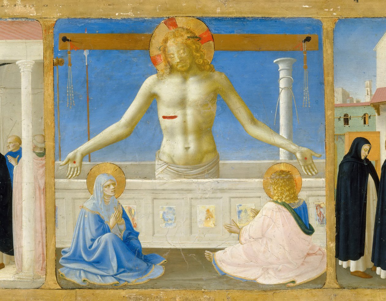 Predella Zmartwychwstania retabulum Koronacja NMP, ok. 1430 autorstwa Fra Giovanni Angelico da Fiesole