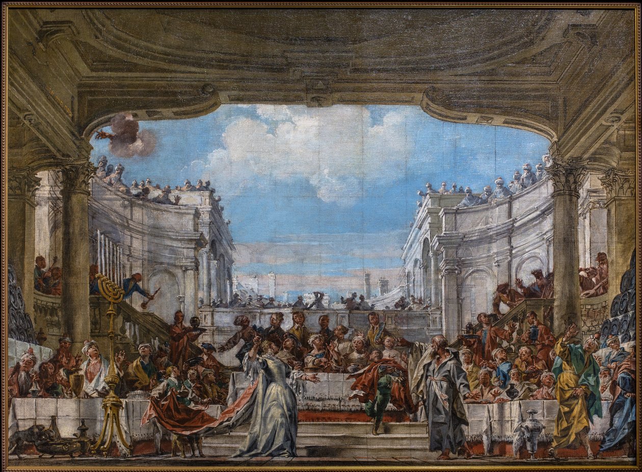Święto Baltazara autorstwa Fra Stefano da Carpi (1710 1796)