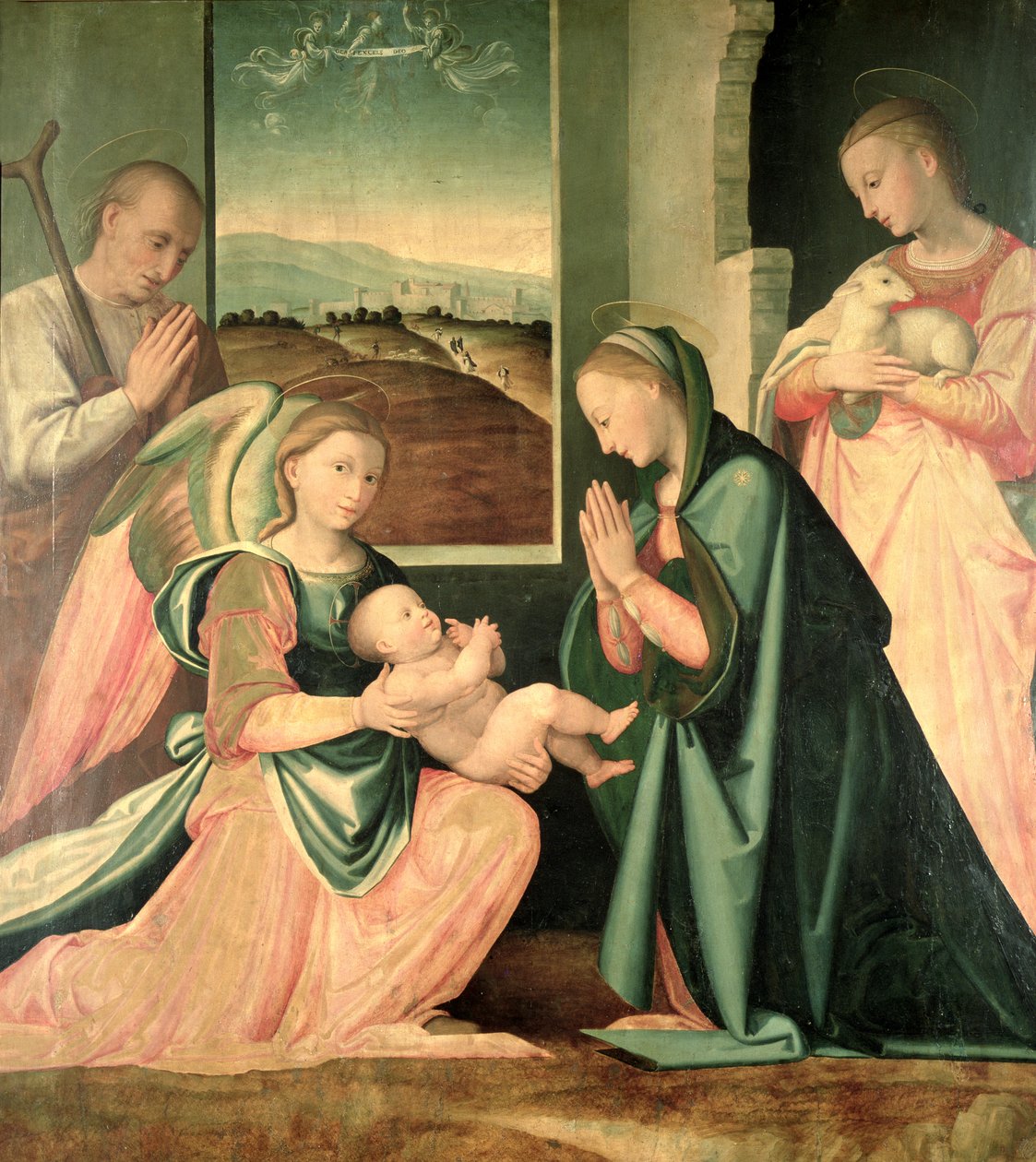 Święta Rodzina z św. Agnieszką autorstwa Fra da Pistoia Paolino