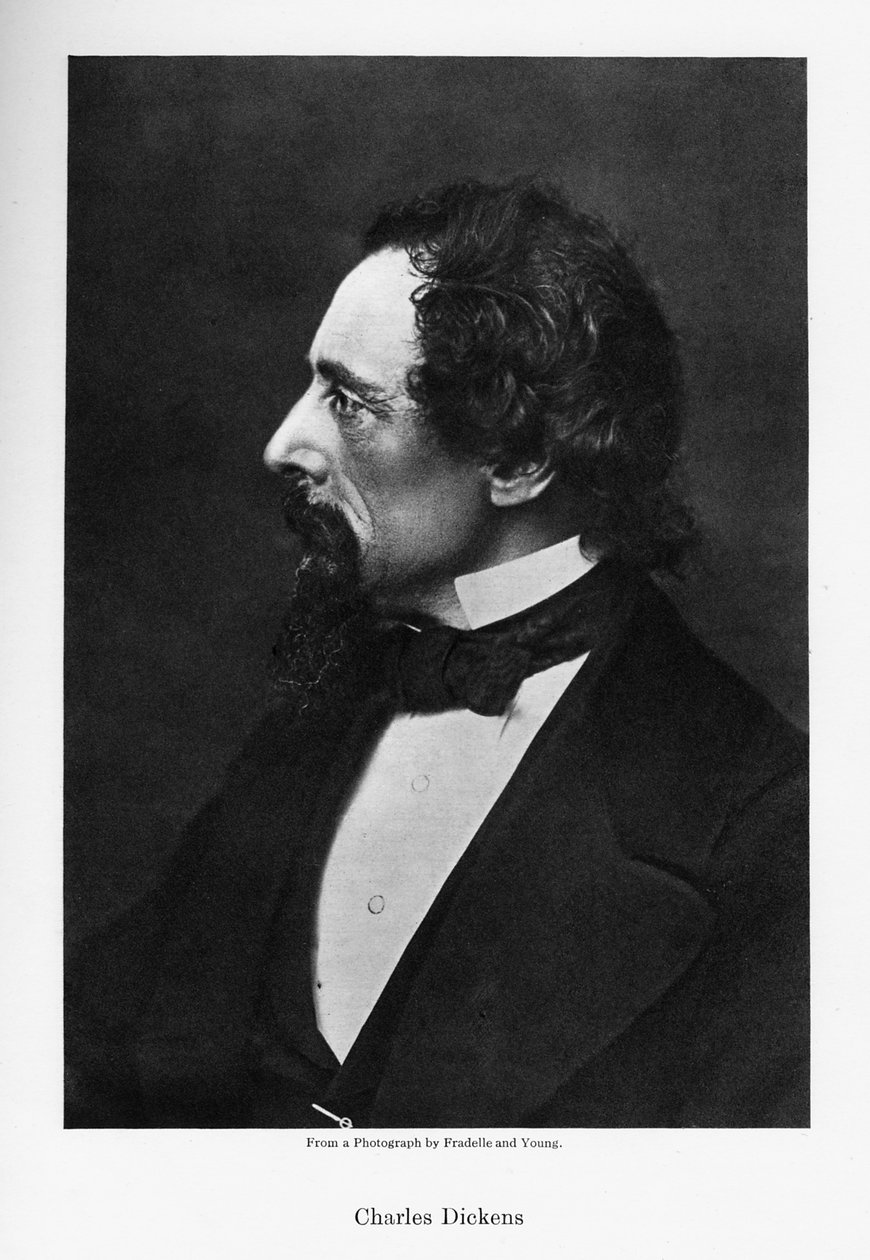 Charles Dickens, powieściopisarz angielski, ok. 1860. autorstwa Fradelle and Young