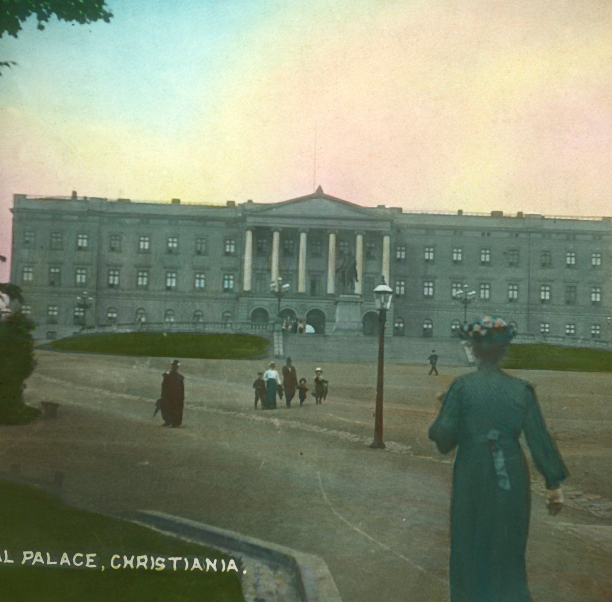 Pałac Królewski, Christiania, Oslo, Norwegia, koniec XIX-początek XX wieku. autorstwa Fradelle and Young