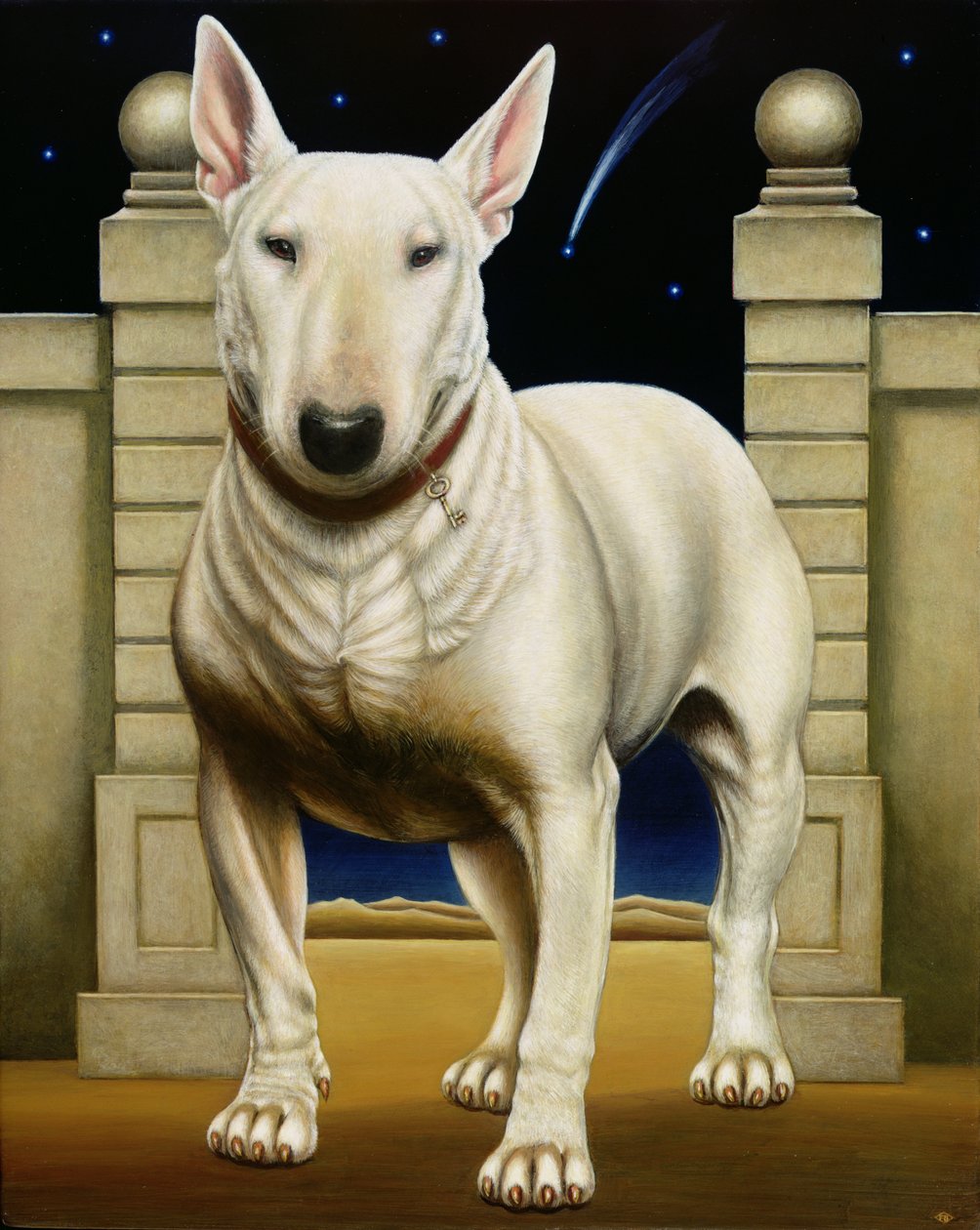 Dulcina, 2000 (olej i tempera na panelu) autorstwa Frances Broomfield