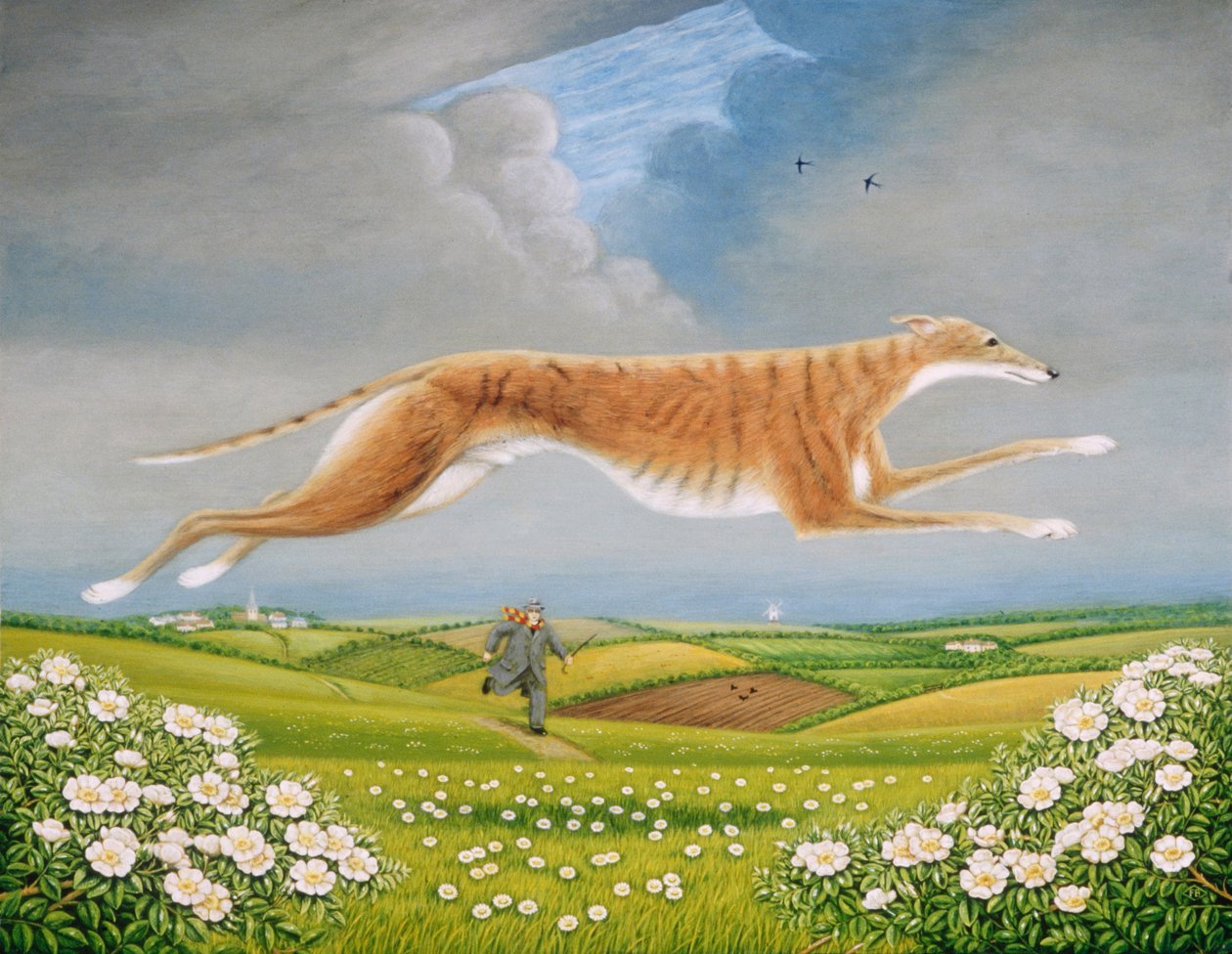 Mick the Miller, 1992 (oleje i tempera na panelu) autorstwa Frances Broomfield