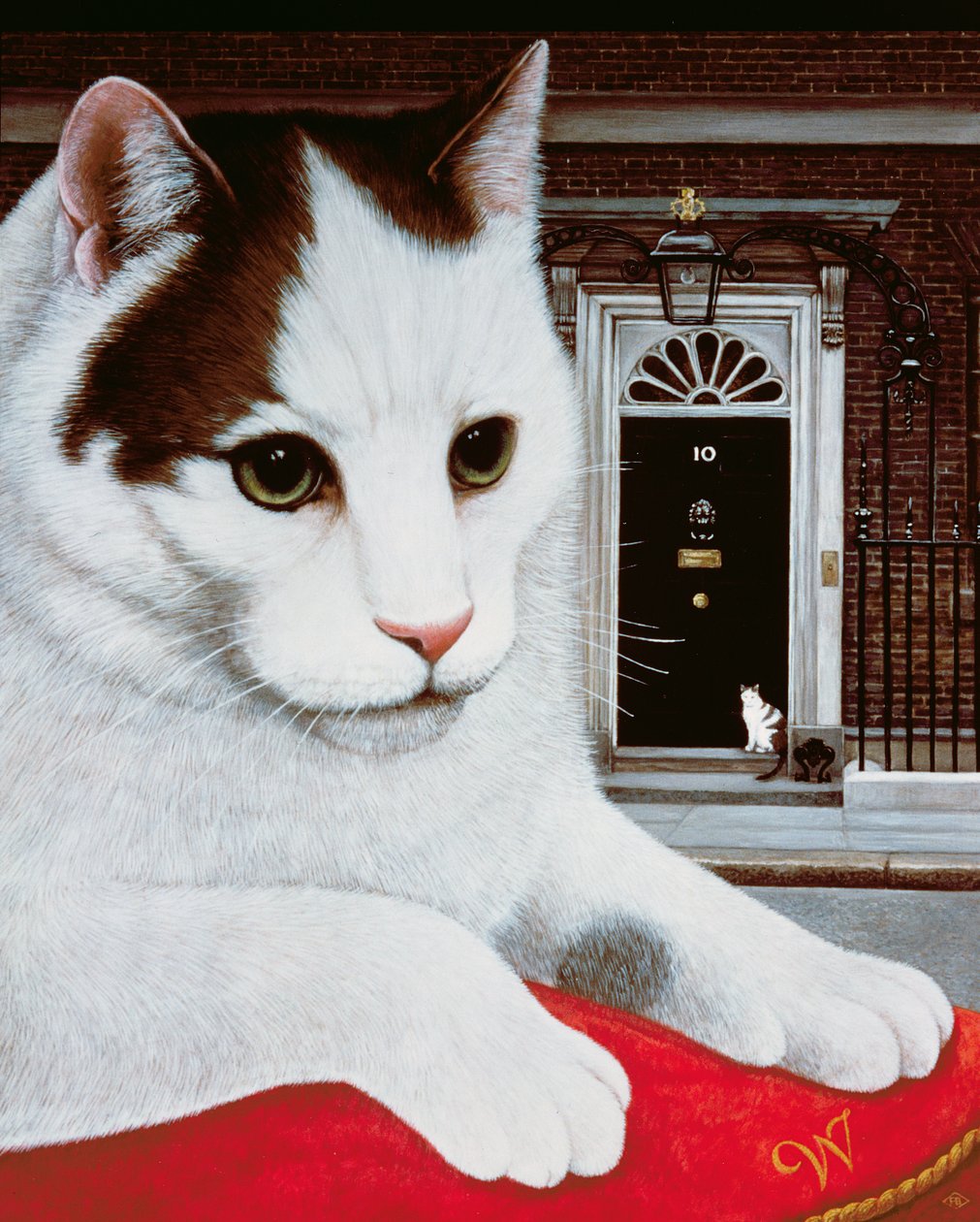 Wilberforce, kot numer 10, 1987 (olej i tempera na panelu) autorstwa Frances Broomfield