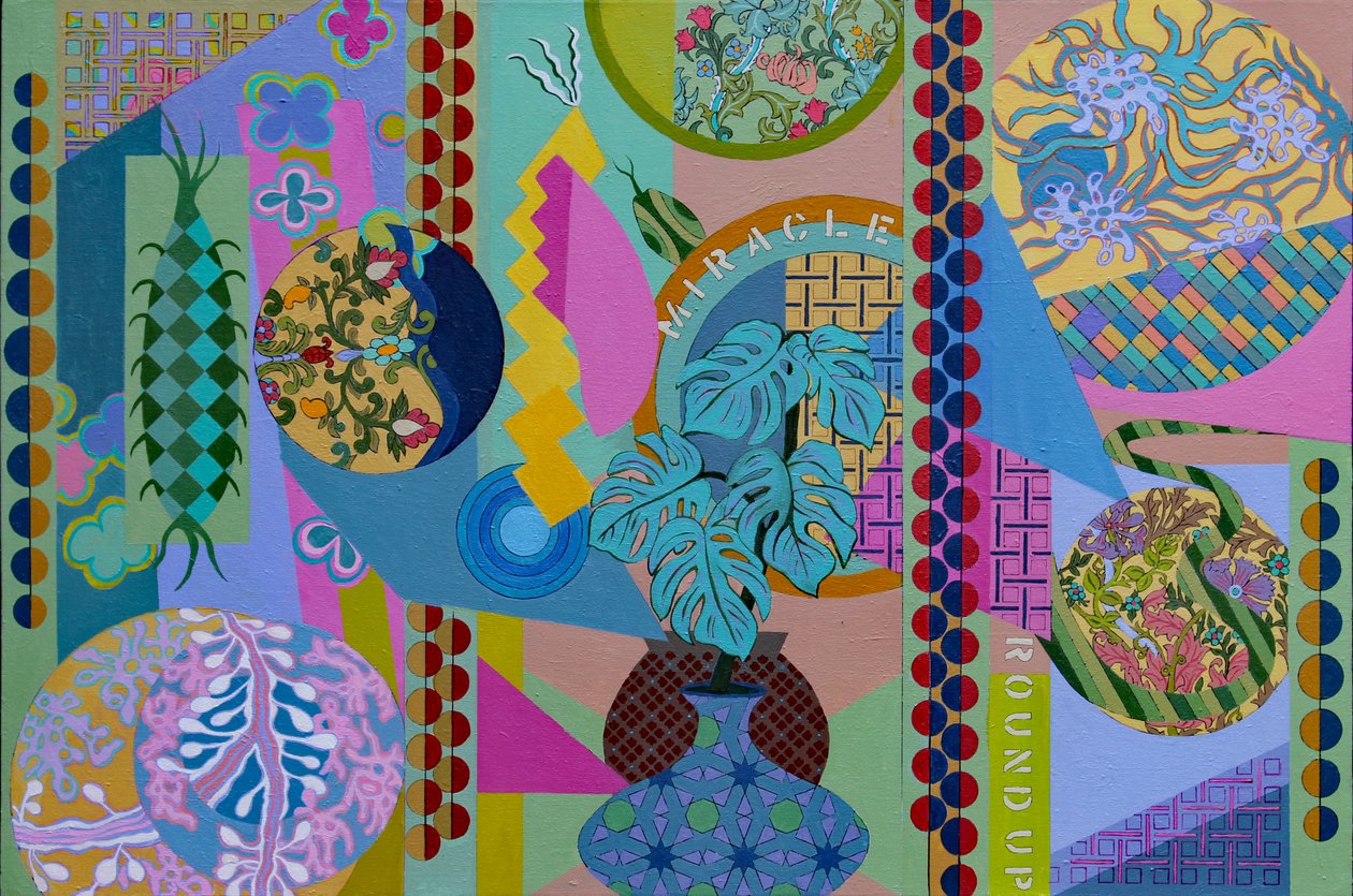 Jardin Sauvage, 2023 (akryl na płótnie) autorstwa Frances Ferdinands
