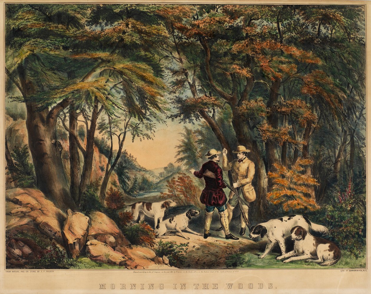 Poranek w lesie autorstwa Frances Flora Bond Palmer