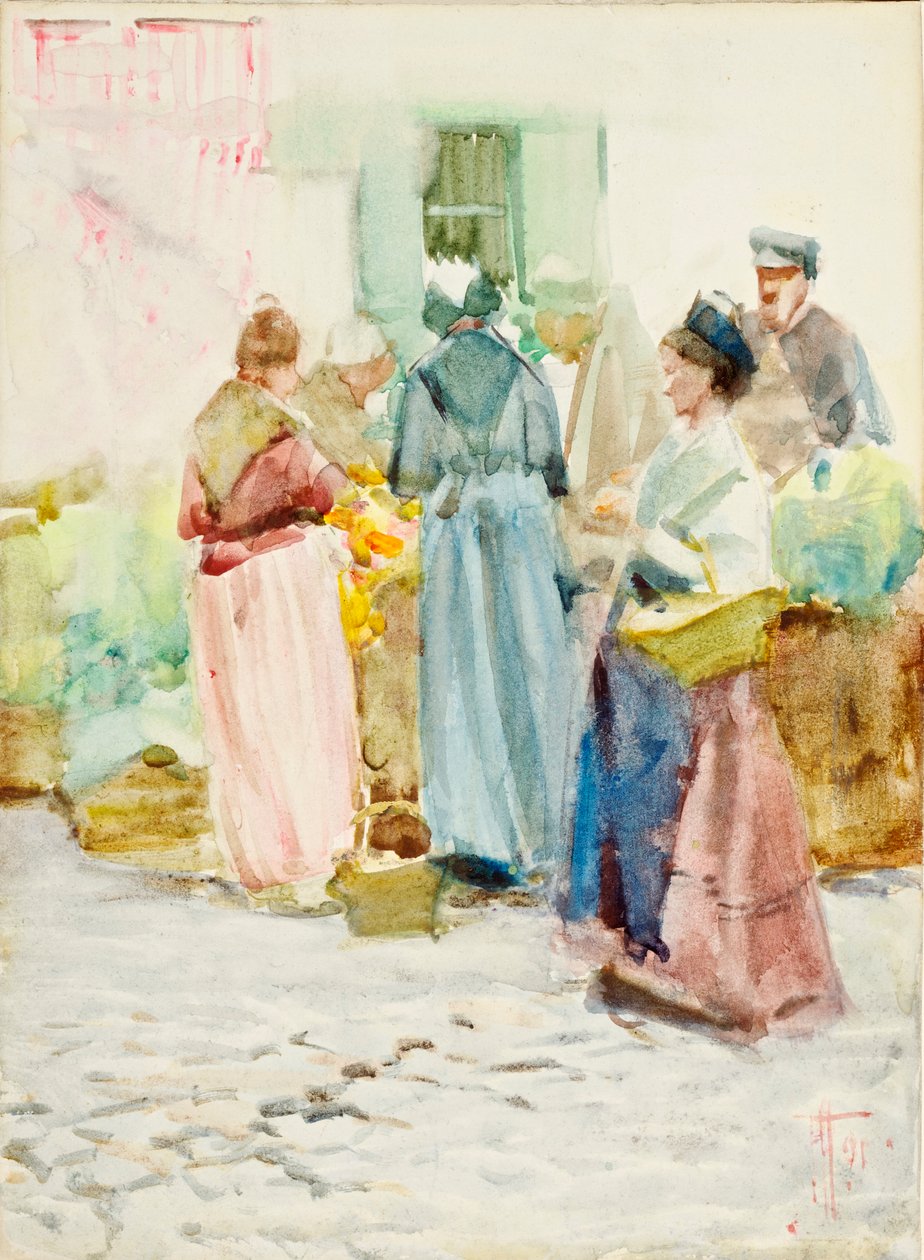 Zajęty kącik w Arles autorstwa Frances Hodgkins