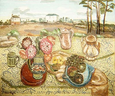 Okno wiejskie, ok. 1929-31 (olej na płótnie) autorstwa Frances Hodgkins