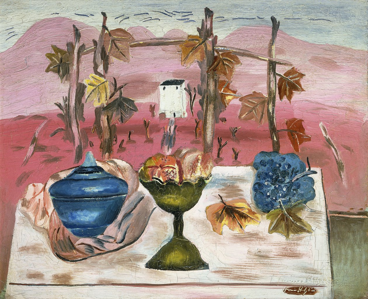 Wieczór, ok. 1923 (olej na płótnie) autorstwa Frances Hodgkins