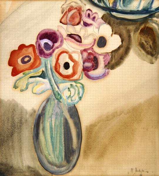 Dzbanek Kwiatów (akwarela na papierze) autorstwa Frances Hodgkins